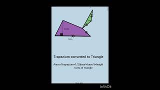 Area of trapezium derivation geometricallybasicgeometrymathstrendingshortshalfmathematician [upl. by Milewski]