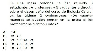 Permutación y combinatoria  Problema 20 [upl. by Fariss]