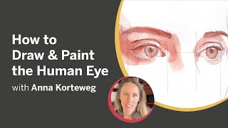 How to Draw and Paint the Human Eye  A Free Live Demo with Anna Korteweg [upl. by Llenrad]