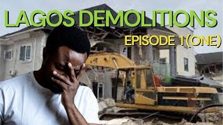 Lagos demolition  Episode 1  hopeville estate Sangotedo Ajah  Lekki [upl. by Alatea993]