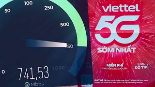 Viettel 5G chính thức trải nghiệm speedtest các gói cước [upl. by Irrabaj267]