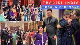 Shagun Ceremony‼️Pemberian Hadiah Untuk Keluarga Pengantin Lelaki Dari Keluarga WanitaTradisi India [upl. by Ldnek]