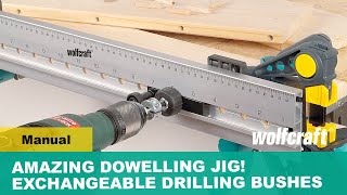 Amazing Dowelling Jig You Need Exchangeable Drilling Bushes amp More [upl. by Volpe]