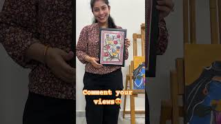 Madhubani Art madhubani youtubeshorts folkart [upl. by Grishilde]