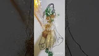 very beautiful girl draw  short video  reel [upl. by Delly]