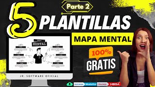 🚀 Descargar 5 Plantillas de Mapas Mentales powerpoint 🔥 GRATIS🔥 2024😮 PARTE 2 [upl. by Hazmah]