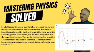 Mastering Physics Solved In a ballistocardiograph a patient lies on an extremely low friction [upl. by Raskin]