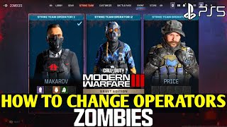 How to Change Operators MW3 Zombies  MW3 How to Change Operators Zombies Modern Warfare 3 Zombies [upl. by Audi]