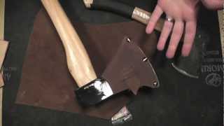 DIY Cold Steel Trail Boss Axe Sheath Pt 1 Overview [upl. by Anirol]