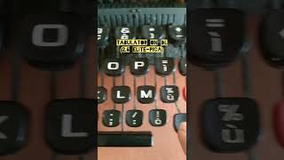 NAKED TYPEWRITER  OLIVETTI LETTERA 32 DL 27 [upl. by Nerty]