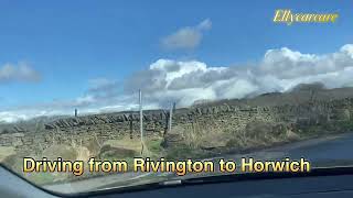 Driving from Rivington Pike to Horwich Bolton [upl. by Shaylah]