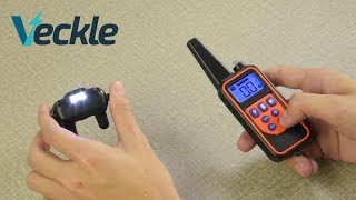 How to use Veckle Shock Collar for Dogs  Dog Shock Collar Instructions [upl. by Cralg]