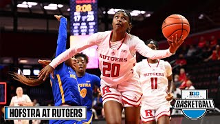 Hofstra at Rutgers  Highlights  Big Ten Womens Basketball  Nov 7 2022 [upl. by Leonor304]