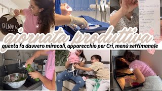 Giornata produttiva insieme menù settimanale apparecchio per Cri regalo per Mia debbyg vlog✨ [upl. by Marlow]