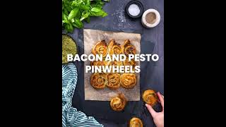 Bacon amp Pesto Pinwheels Recipe [upl. by Sarah]