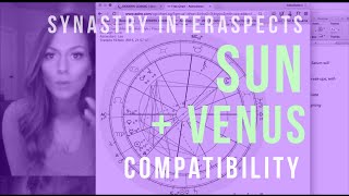 Synastry InterAspect Series SUN  VENUS Compatibility [upl. by Dunton]