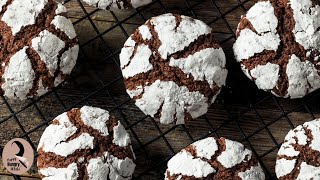 Chocolate Crinkle Cookies  Fudgy Crinkle Cookies [upl. by Aissej447]