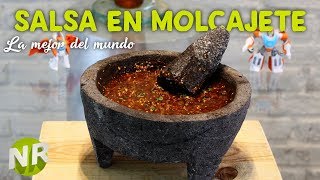 Salsa Para Carne Asada en Molcajete Receta Leon Guanajuato [upl. by Sanfo729]