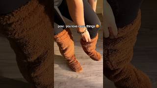 Amazing leg warmers for winter ❄️😍winter socks warm [upl. by Koeppel]