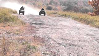 Drag race Grizzly 700 Vs Brute Force 650 vs Rincon 650 [upl. by Yeruoc]