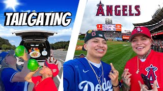 ANGELS VS DODGERS VLOG  PREGAMED  TALGATED [upl. by Sicular]