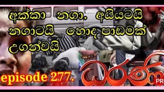 ධරණීdaraniepisode 277 8octomber2021akka naga gawa meesha Viraj eda vete [upl. by Yakcm289]