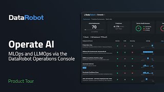 Operate AI with DataRobot  Welcome to the AI Operations Console for New DataRobot Users [upl. by Yoj]