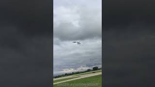 Heritage Flight Pass 1 airshow airplane aviation oshkosh shorts video viralvideo trending [upl. by Haym]