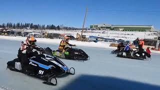 Maritime Snowmobile ChampionshipsWoodstock NBFebruary182024Fast machines [upl. by Madge]