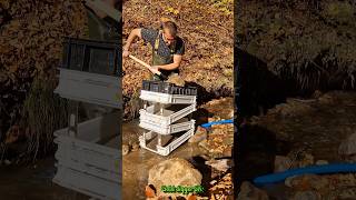 Found Real Gold Panning with a Prototype Modular System GoldPanning ModularSystem [upl. by Ullyot79]