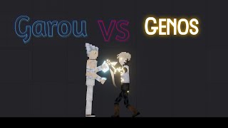 Garou Vs Genos People Playground [upl. by Abehsile652]