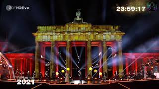 Jahreswechsel 20202021 Feuerwerk  Willkommen 2021  Silvester am Brandenburger Tor [upl. by Artkele]