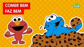 Sésamo O Desafio do Elmo  Comer Bem Faz Bem [upl. by Devin]