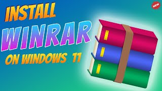 How to Download and Install WinRAR on Windows 11 2024 [upl. by Frayda]