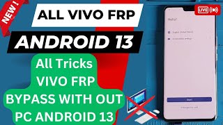 Vivo V23 Pro 5g Frp Android 13 March 2023 WithOut Pc  Vivo X60 Pro Frp Bypass V13 2023 GoogleChacha [upl. by Trant]