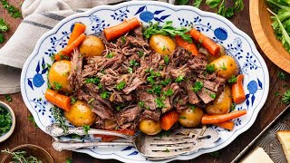 Slow Cooker Pot Roast with Coke [upl. by Blackwell898]