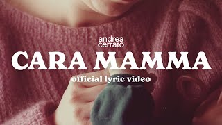 Andrea Cerrato  CARA MAMMA Official lyric video [upl. by Racso]