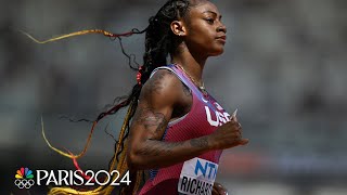 ShaCarri Richardson throws it down in 100m World Championships debut on to the semis  NBC Sports [upl. by Aniat]