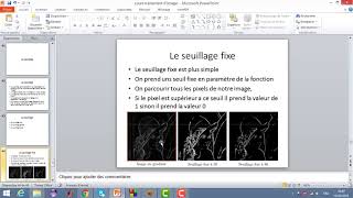 Cours de traitement dimage  Seuillage [upl. by Enyawud]