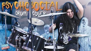 ¡PSYCHOSOCIAL EN BATERIA Slipknot Drum Cover  Eddie Warboy [upl. by Atteynad23]