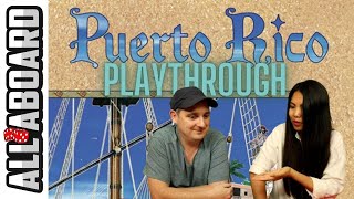 PUERTO RICO  Board Game  2Player Variant  Playthrough  Colonising the New World [upl. by Zara]