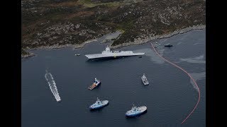 Live Norwegian NATO Navy FrigateCollides with Big Oil Tanker Sola TS [upl. by Carlyn]