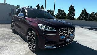 2020 Lincoln Aviator Black Label SUV Burgundy 30 V6 [upl. by Levan]