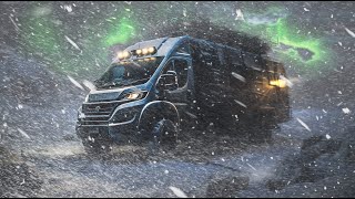 Surviving my 1st Winter of Extreme Van Life Blizzard Snow Storm Camping Freezing Cold Documentary [upl. by Ikim]