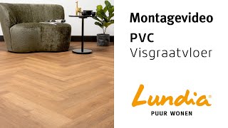 PVC Visgraat vloer leggen Lundia [upl. by Arraeic10]