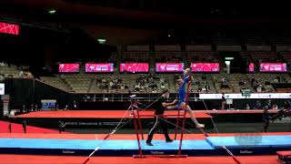 VEERMAN Sanna NED  2021 Artistic Worlds Kitakyushu JPN  Qualifications Uneven Bars [upl. by Ogilvy626]