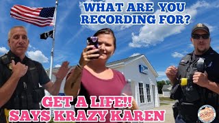 KRAZY KARENS CALL POLICE PLOT TWIST 1ST AMENDMENT AUDIT GRANBY MA POST OFFICE PRESS NH NOW [upl. by Lucier]