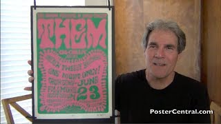 Them amp Van Morrison 1966 Fillmore Poster  Wes Wilson Autographed [upl. by Other230]