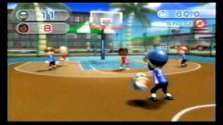 Wii Sports Resort Basketball vs Ai  Level 2500  3219 [upl. by Erving89]