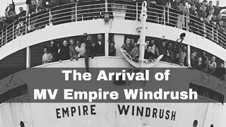 22nd June 1948 MV Empire Windrush arrives at Tilbury Docks in the Port of London [upl. by Arst]